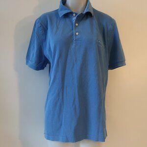 Mens Della Ciana Blue Collared Short Sleeve Polo Shirt EUR 54/US XL